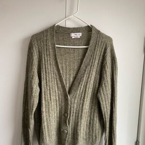 Mango Olive Green Women's Sweater